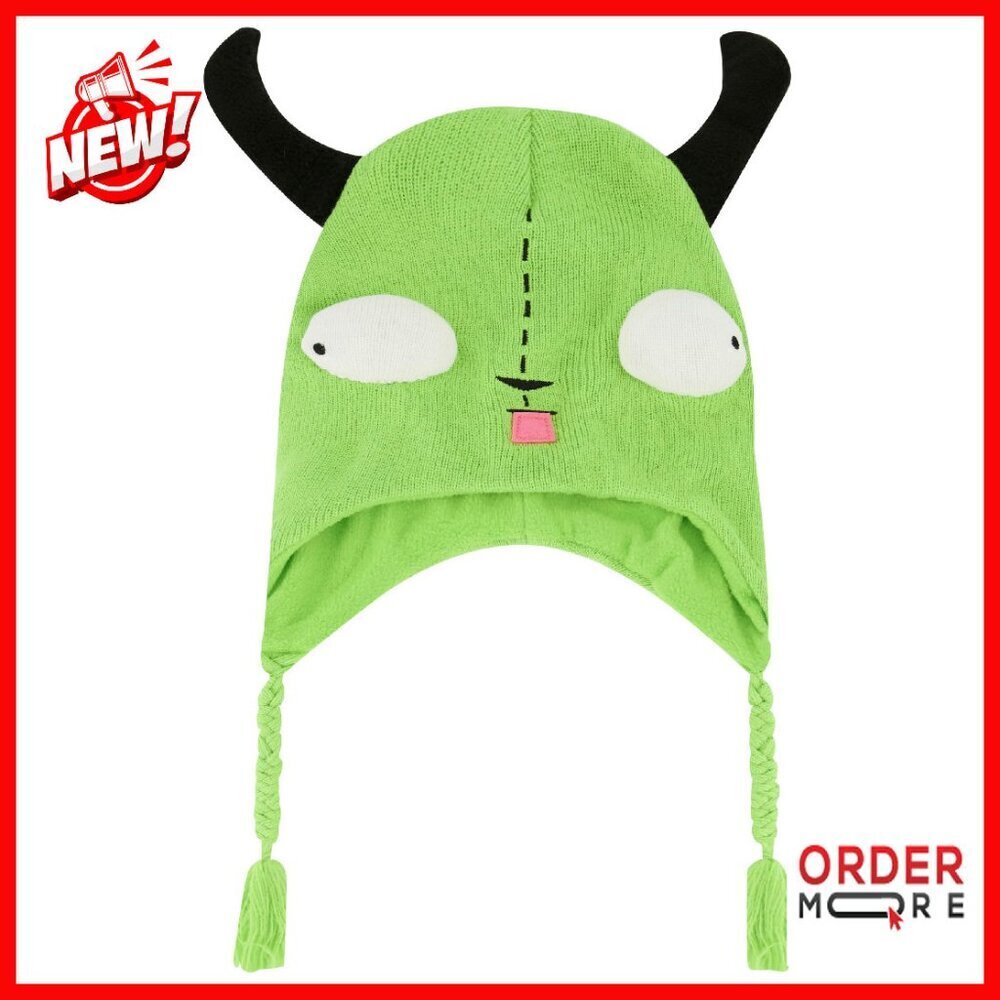 Winter Knit Beanie with Ears for Cosplay and Cold Weather